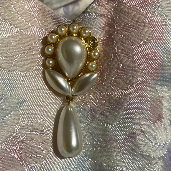 Scott McClintock Size 14 Pastel 2-Piece Floral Ensemble Full Length Formal Dress